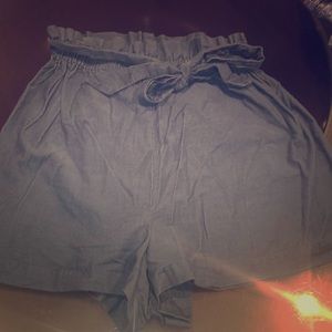 Evergreen Corduroy Shorts with waist tie